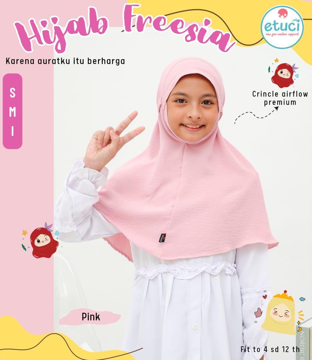 Bergo Freesia 4-8 Tahun by Etuci - Gambar 2
