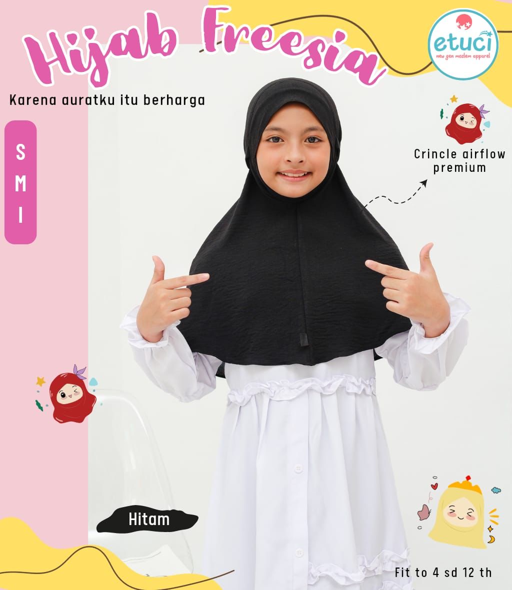 Bergo Freesia 4-8 Tahun by Etuci - Gambar 3
