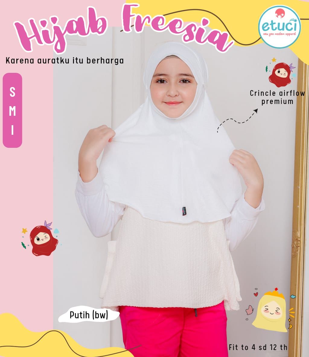 Bergo Freesia 4-8 Tahun by Etuci - Gambar 5